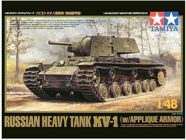 Tamiya 32545 1/48 RUSSIAN KV-1B W/APPLIQUE ARMOR